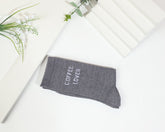 Chaussettes paillettes hautes à message