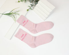 Chaussettes hautes à message