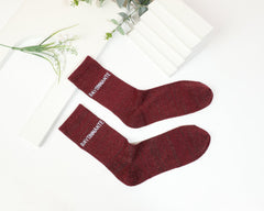 Chaussettes hautes à message