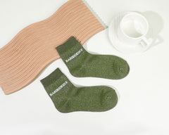 Chaussettes mi hautes à message - Baroudeuse