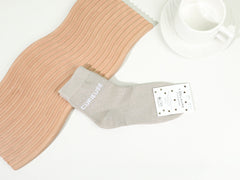 Chaussettes mi hautes à message - Curieuse