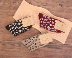 Chaussettes impr Léopard (hiver)