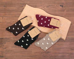 Chaussettes impr Coeurs (hiver)
