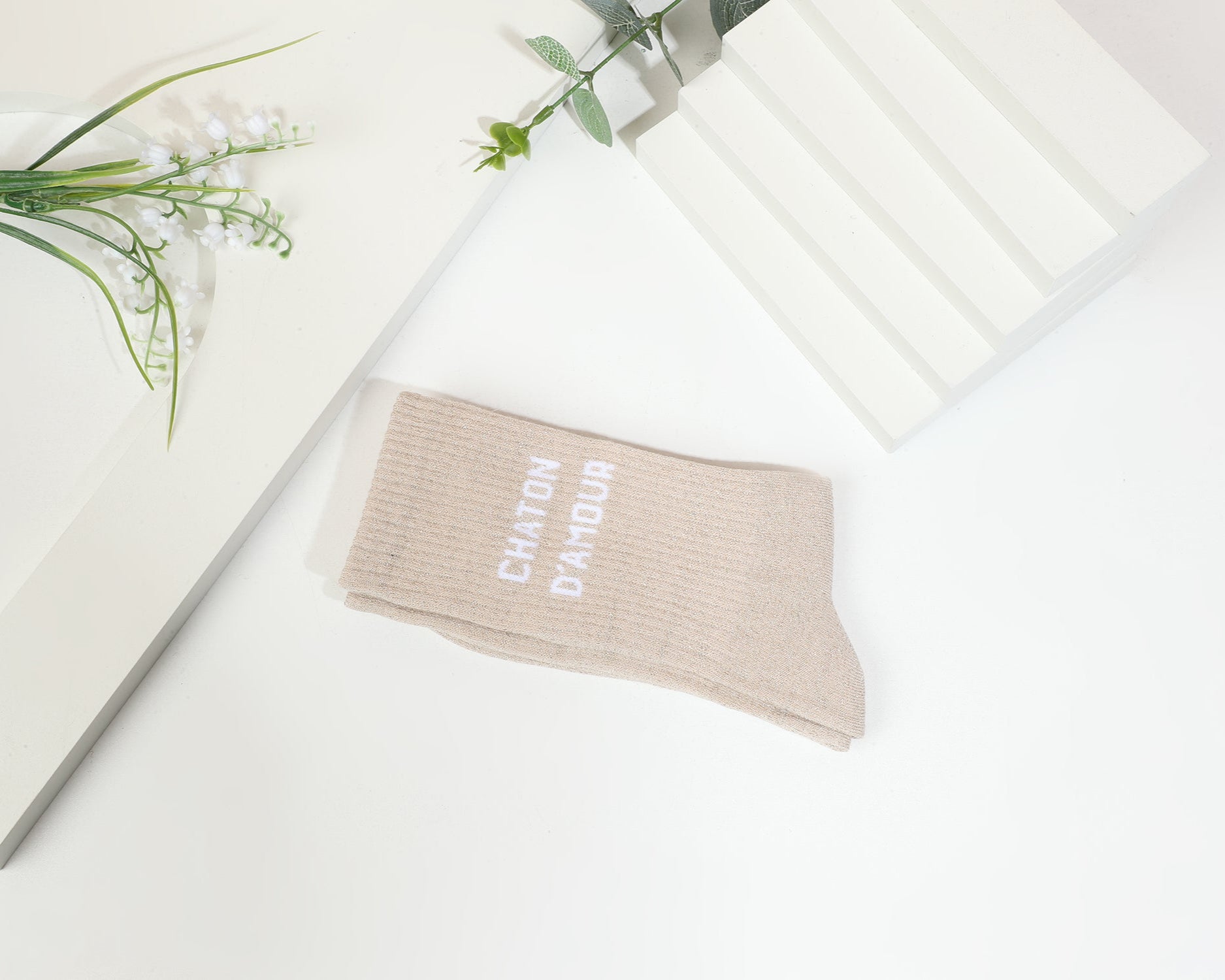 Chaussettes hautes à message