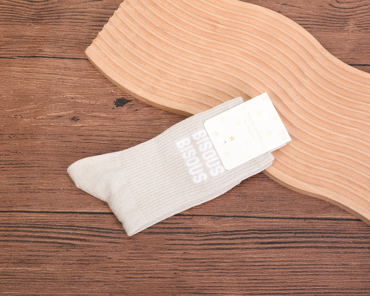 Chaussettes Paillettes Hautes - Bisous bisous