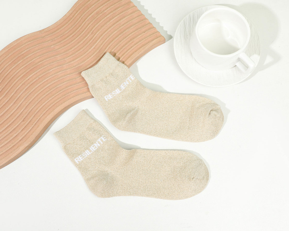 Chaussettes mi hautes à message - Resiliente