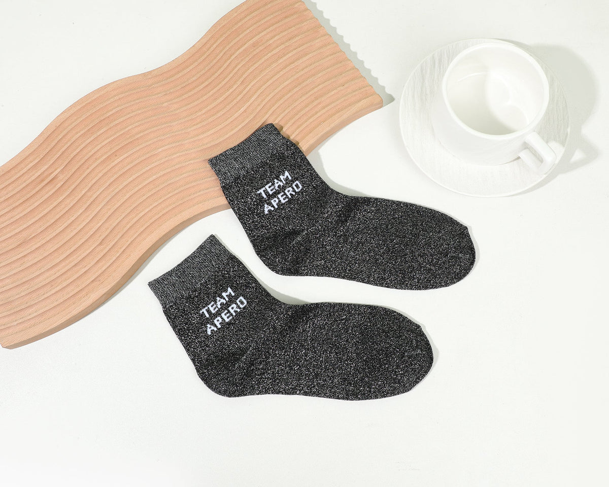 Chaussettes mi hautes à message - Team apéro