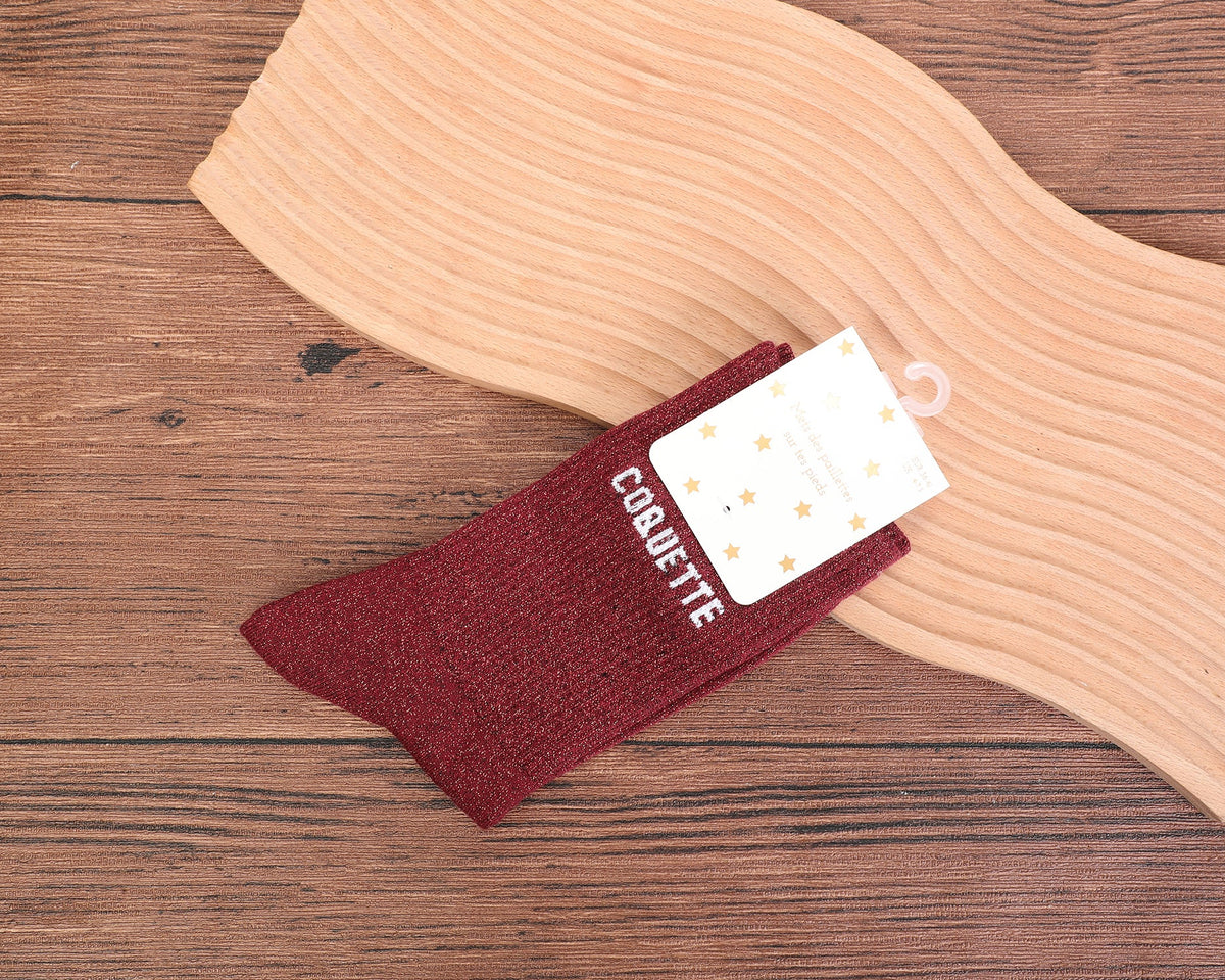 Chaussettes Paillettes Hautes - Coquette