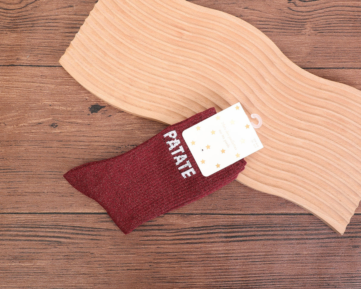 Chaussettes Paillettes Hautes - Patate